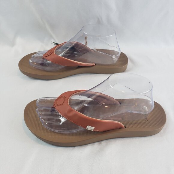 New Women Sanuk Cosmic Yoga Mat Flip Flop Sandal 1127391 Baked Clay Size 9 - Picture 3 of 10